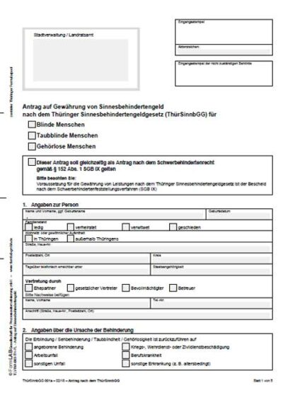 Formulare / Anträge Landesverband der Gehörlosen Thüringen e.V.